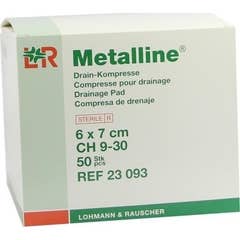Metalline Compresa de Drenaje 6x7cm 50uds