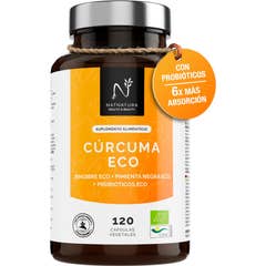 Natnatura Cúrcuma Gengibre Pimenta Preta Probióticos 120caps