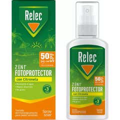 Relec 2en1 Fotoprotector SPF50 Citronela 100ml