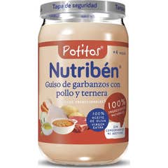 Nutribén Potito Ensopado de Grão-de-bico com Frango e Vitela 235 g