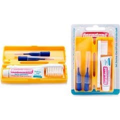 Conjunto Foradent Travel Set + pasta de dentes 5ml + 2 interdentais