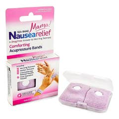 Sea Band Mama Pulseira Calma Náuseas Rosa 2 Unidades