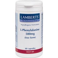 Lamberts L-Fenilalanina 500 Mg 60 Cápsulas Lamberts L-Fenilalanina 500 Mg 60 Cápsulas