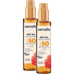 Sensilis Óleo Seco Otimizador do Bronzeado SPF50 2x150 ml