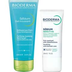 Bioderma Sébium Sensitive 30ml + Sébium Gel Moussant 200ml