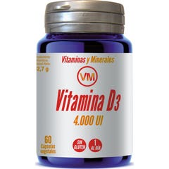 Vitaminas y Minerales Vitamina D3 4000UI 60vcaps