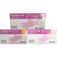 Naturflex Guantes Latex Blanco TXS 100uds