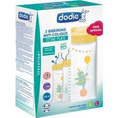 Garrafas Anti-Cólicas Dodie +6m Amarelo 2x330ml