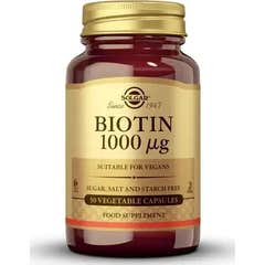 Solgar Biotina 1000mcg (Vitamina B8) 50 cápsulas vegetais Solgar Biotina 1000mcg (Vitamina B8) 50 cápsulas vegetais