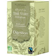 Plantasia Té Verde Digestión Bio 18 Sobres