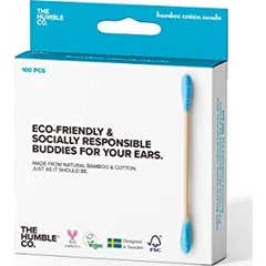 O Humble Co Cotton Bamboo Cotton Stick Azul 100pcs