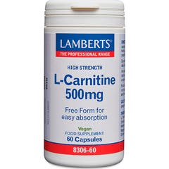 Lamberts L-Carnitina 500 Mg 60 Cápsulas