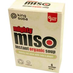Sopa Miso King Soba Miso com Tofu e Gengibre 6x10g