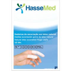 Hassmed Dedeiras de Escoriação em Látex N.º6 12 Unidades