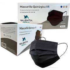 Valentia Máscara Médica Cirúrgica IIR Negra