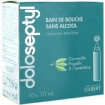 Caixa de banho sem álcool Doloseptyl de 10 10 ml Unidoses sem álcool