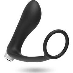 Brinquedos Viciados Vibrador Prostático Recarregável Preto 1pc
