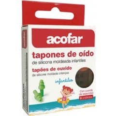Acofar Tapones Oido Silicon Moldeable 6uds