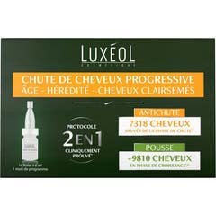 Luxeol Protocole 2 in 1 Caida Cabello Progressive 14 Ampollas