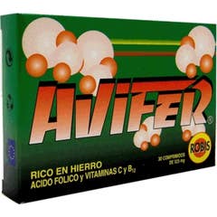 Avifer rico em ferro 30comp 525mg