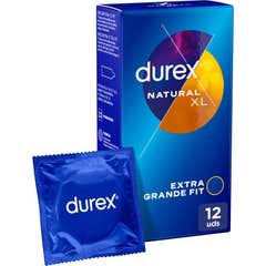 Durex™ Natural Plus XL Easy-On preservativos 12uds