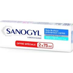 Sanogyl Bi-Fluor 1500-Soin Comp 2X75ml