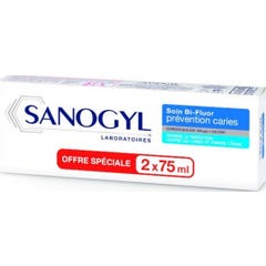 Sanogyl Bi-Fluor 1500-Soin Comp 2X75ml