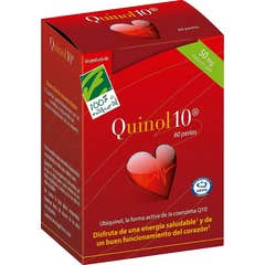 100% Quinol 10 30 cápsulas de 100mg de Ubiquinol