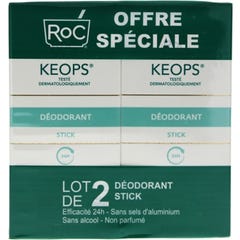 Desodorizante Keops Roc Stick 2x40ml