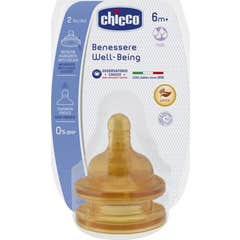 Chicco Tetina Well-Being Tetina Látex Papa +6m 2uds