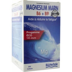 Biotechnie Magnesium Marin B6+B9 200 Gélules