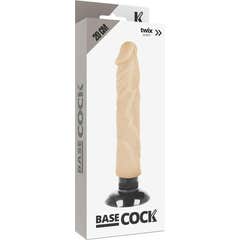 Basecock Vibrador Realista 2-1 Natural 20cm 1pc