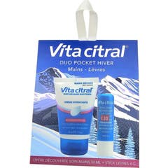 Vita Citral Creme Hidratante Mãos Secas 50ml + Stick Batom 4g