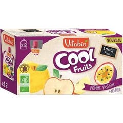 Vitabio Pack Cool Fruits Maçã Paixão Acerola Bio 12x90g