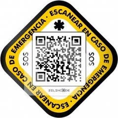 Identificação do capacete adesivo Silincode QR 1ud