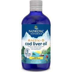 Nordic Naturals Arctic-D Óleo de Fígado de Bacalhau Limão 237ml