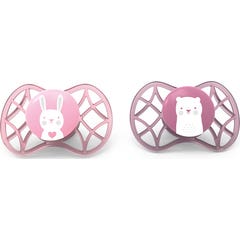 Nuvita Chupete Simetrico Silicona 0M+ Pink 2uds