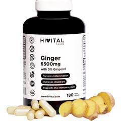 HIVITAL Jengibre 6500 mg 180 cáps