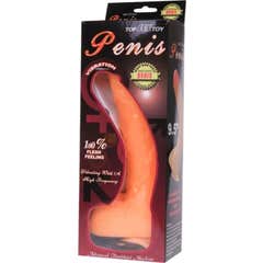 Vibradores Baile Dildo de Vibração Peniana com Sentimento de Vibração Realista 1pc