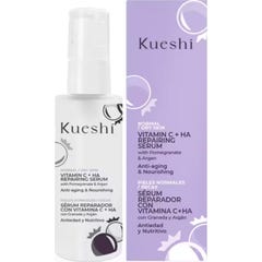 Kueshi Sérum Reparador Vitamina C + HA Granada e Argão 30 ml
