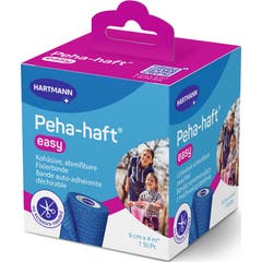Hartmann Peha Haft Easy Ligadura Autoaderente Azul 6 cm x 4 m