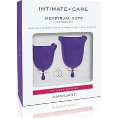 Jimmyjane Intimate + Care Menstrual Cups Two Piece Set