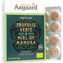 Aagaard Pastilhas Própolis Verde & Mel Manuka 36 Pastilhas