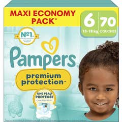 Pampers Fraldas Premium Protection Tamanho 6 13-18 kg 70 unid.