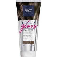 Phyto Máscara Revitalizante da Cor Castanho Glacé 200 ml