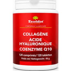 Exceldiet Pharma Colágeno Ácido Hialurônico Q10 120 Comprimidos
