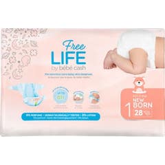 Freelife Pañal Bebe 2 4 kg 28uds