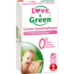 Love & Green - Fraldas Hipoalergênicas T4 x46