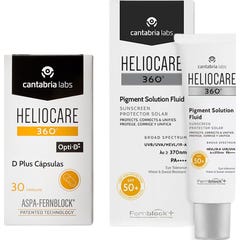 Heliocare Pack 360º Pigment Solution Fluid SPF50+ 50 ml + D Plus Cápsulas 30 caps