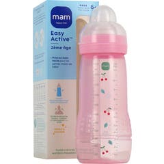 Mam Easy Active Biberão Tetina Fluxo Muito Rápido +6M Berry 330 ml